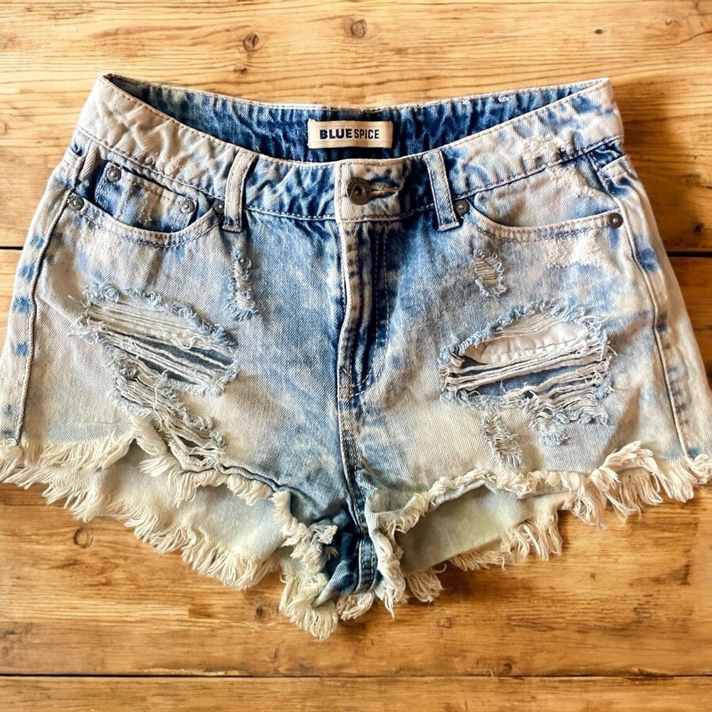 Blue Spice Women's Distressed Denim Shorts